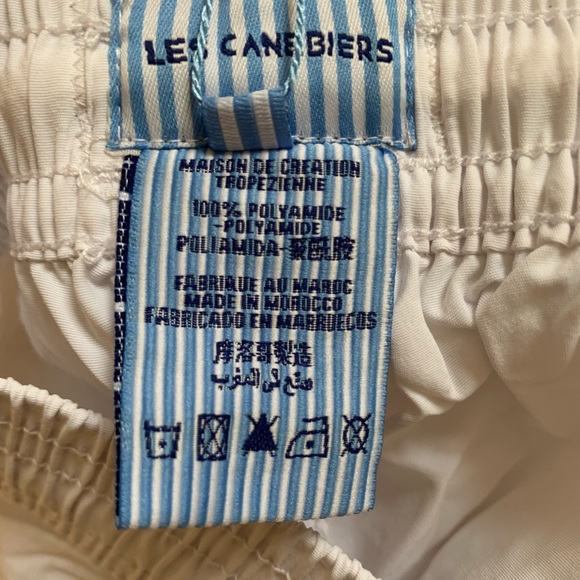 NWT🌴Les Canebiers Girls Byblos Mex Swim Shorts-White - Picture 4 of 5